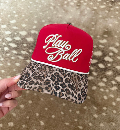 Play Ball Leopard Hat