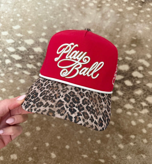 Play Ball Leopard Hat