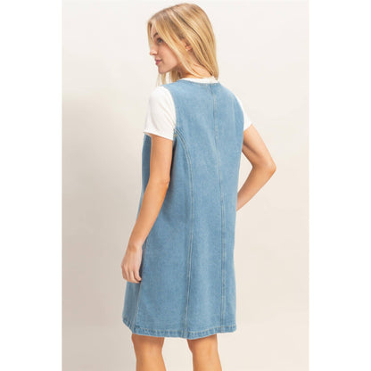 Button Down Denim Dress