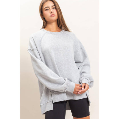 Raw Edge Sweatshirt