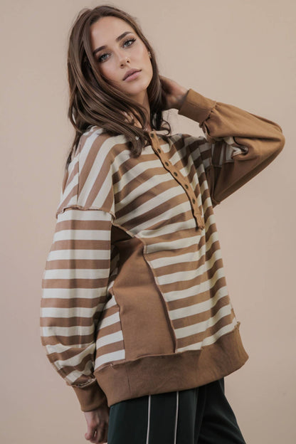Oversized Striped Top