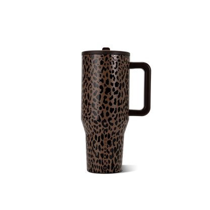 Brown Leopard HydroJug 32 oz Traveler Tumbler