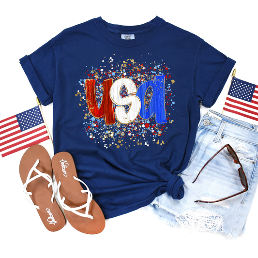 USA Paint Graphic Tee