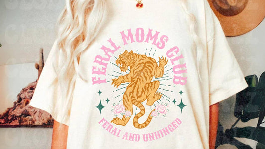 Graphic Tee - Comfort Color DTF - Feral Moms Club