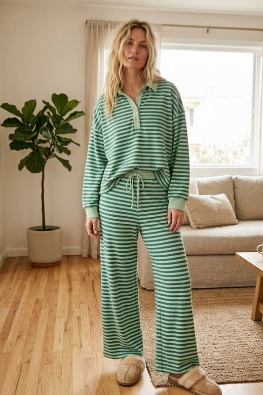 Stripe Wide Leg Set