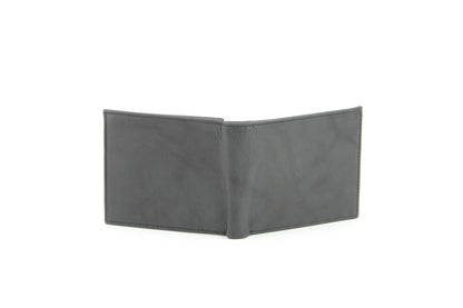 Bi-Fold Leather Wallet with Top Flap 15714