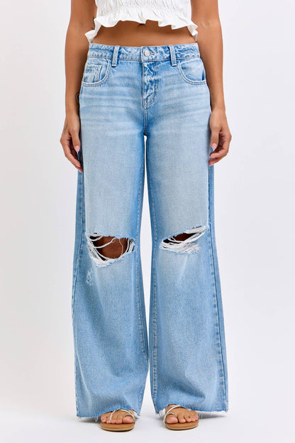 Low Rise Wide Leg Jean
