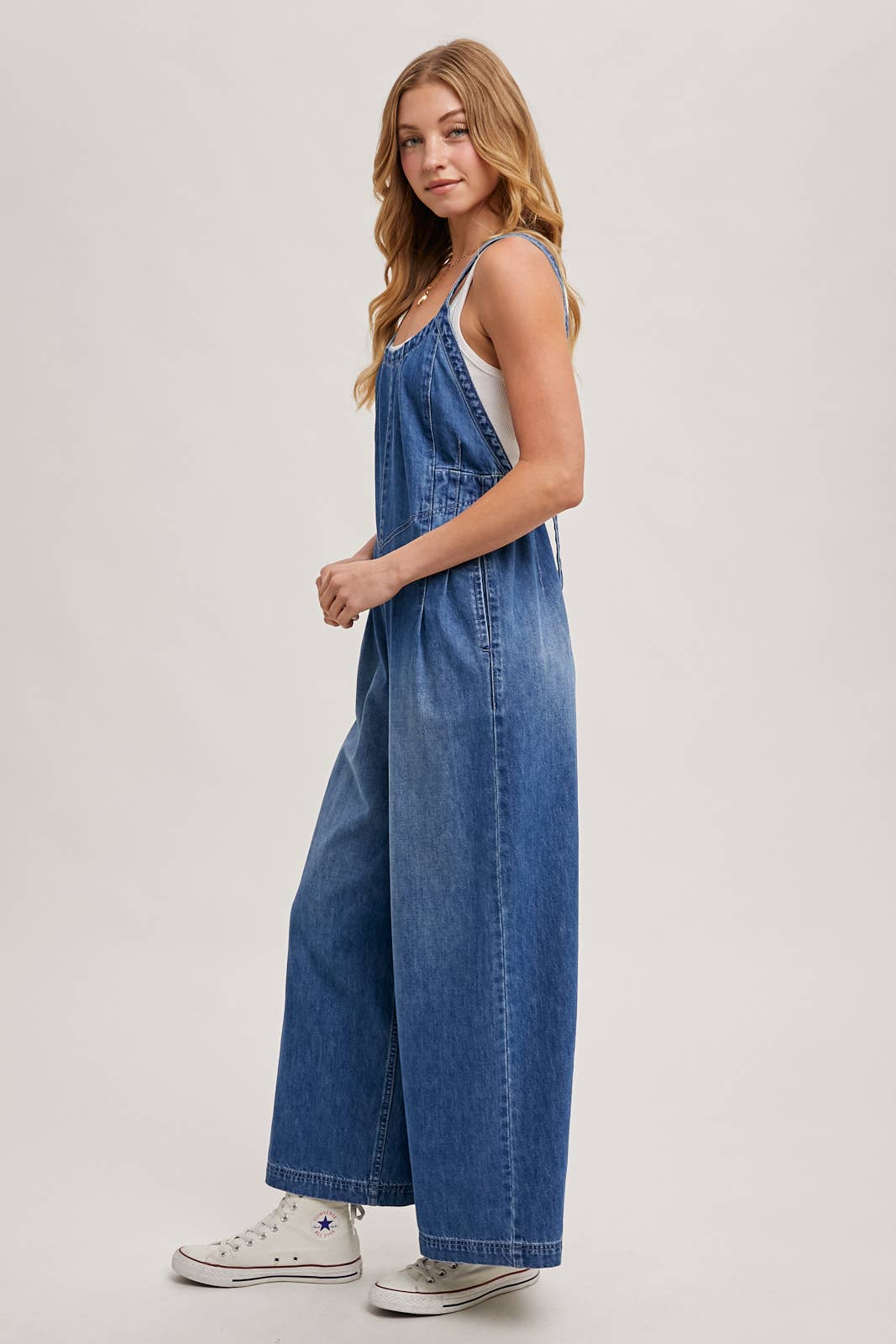 DENIM OVERALL JUMPSUIT