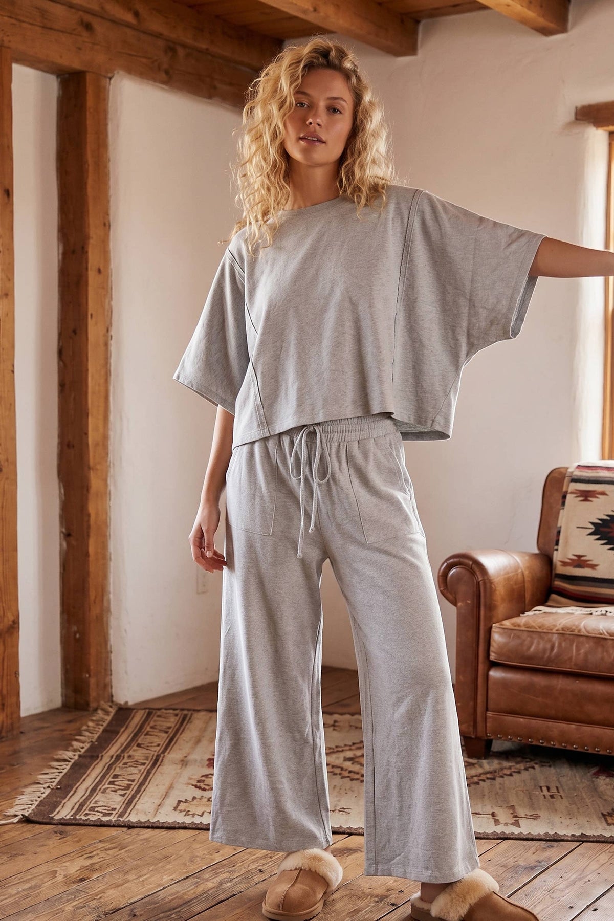 Boxy Top & Wide Pant Set