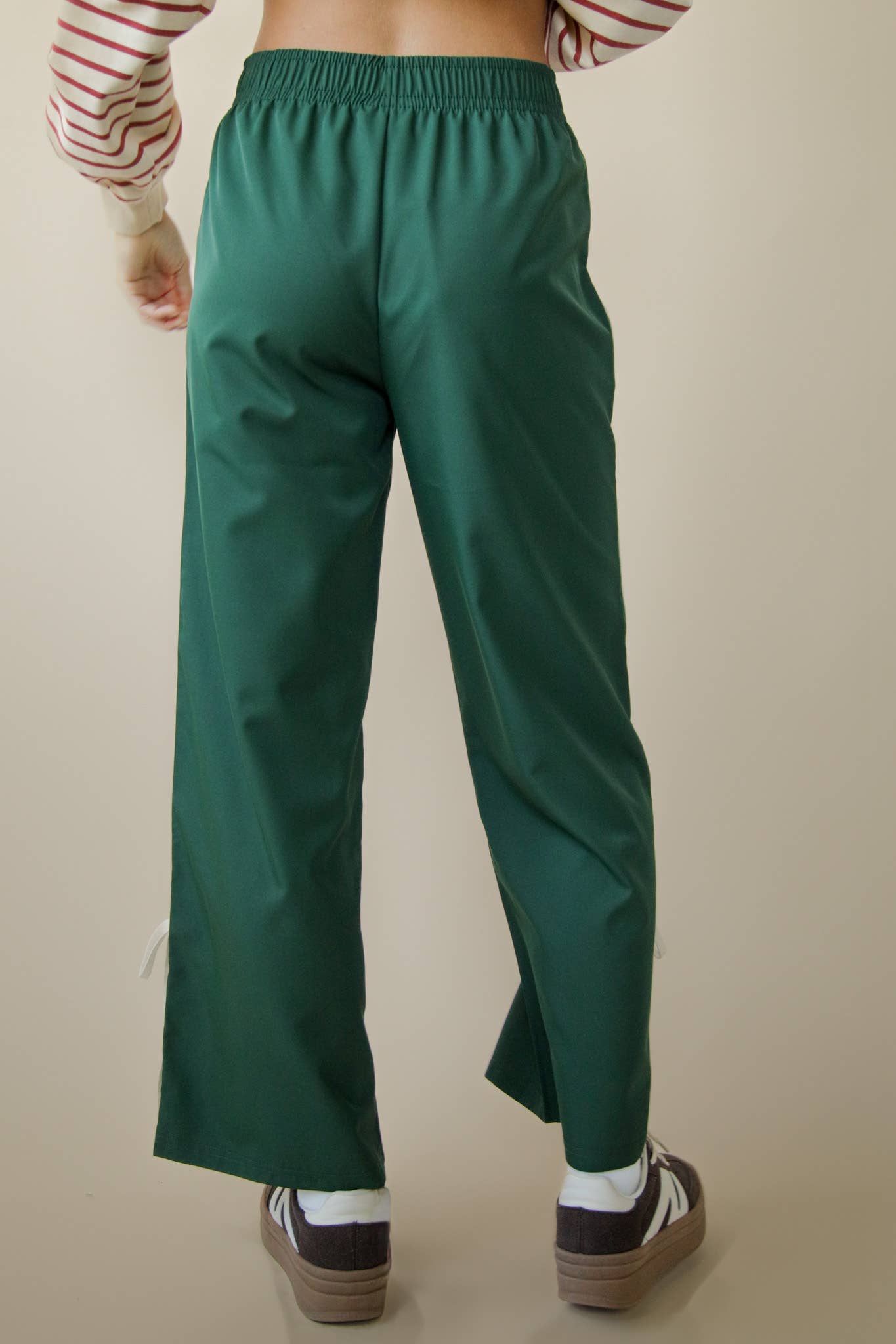 Side Ribbon Jersey Pants