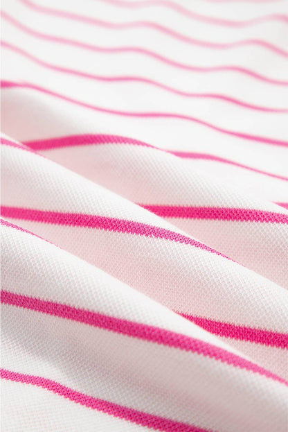 Striped Short Sleeve Pant Set