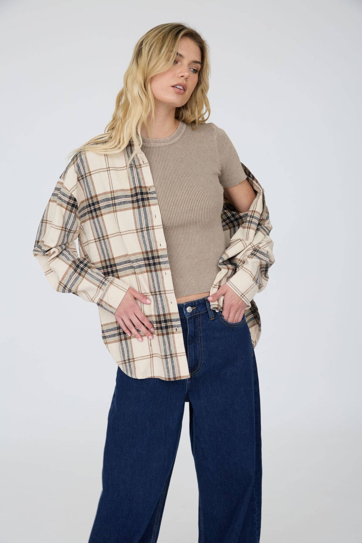WASHED RIBBED CROP