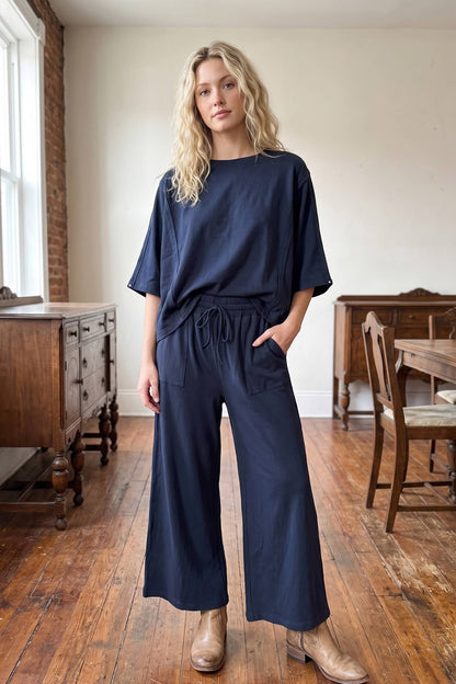 Boxy Top & Wide Pant Set