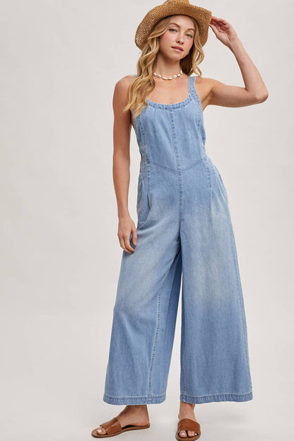 DENIM OVERALL JUMPSUIT