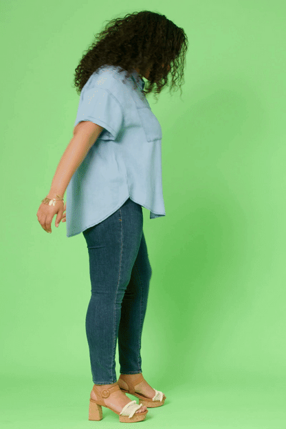 Tencel Pocketed Collared Shirt