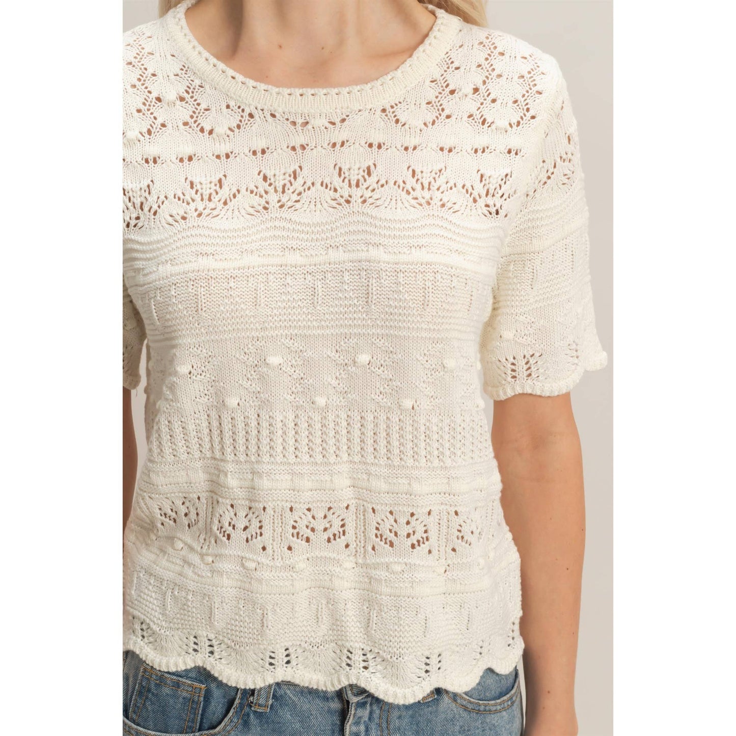 Textured Knit Top