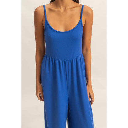 Scoop Neck Sleeveless Wide Leg Jumpsuit