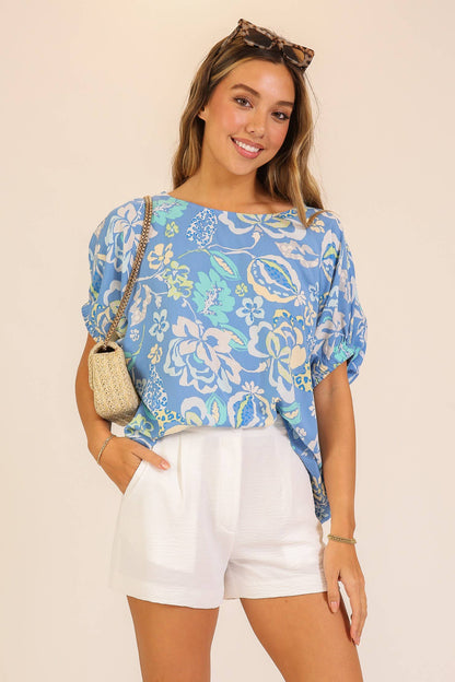 Coastal Bloom Blouse