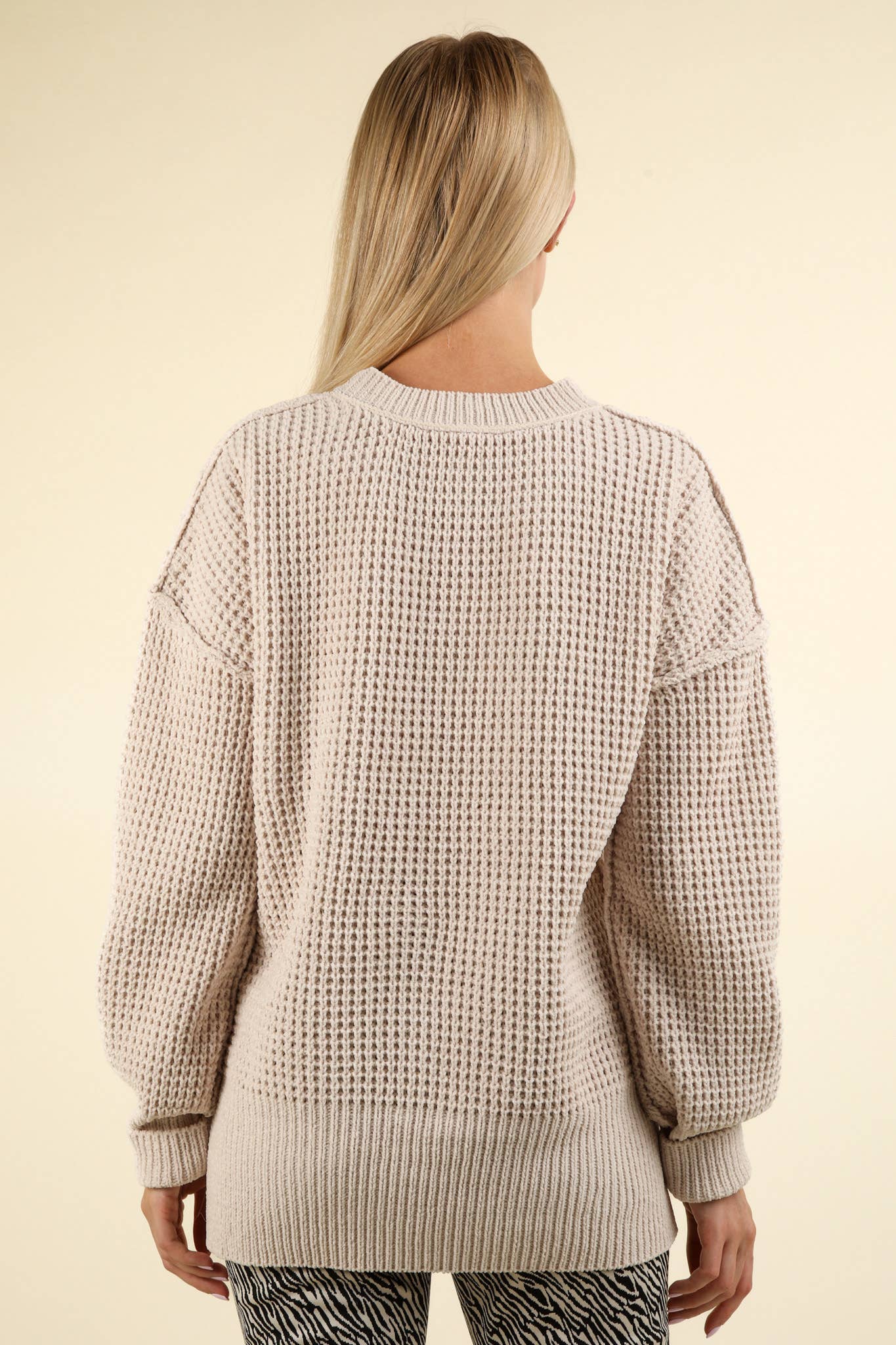 Soft Comfy Oversized Knit Sweater Pullover Top