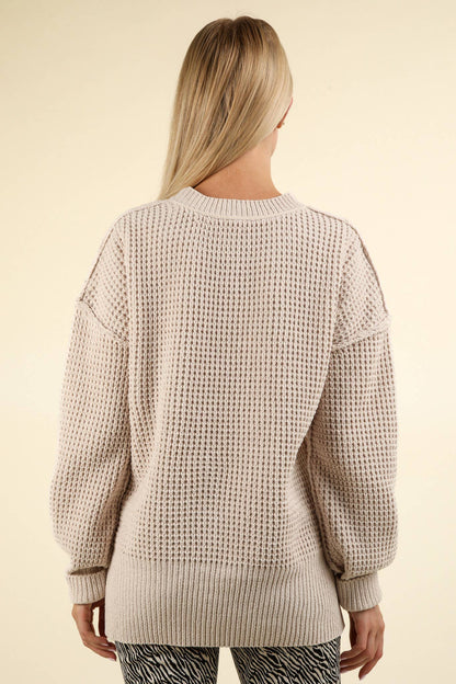 Soft Comfy Oversized Knit Sweater Pullover Top