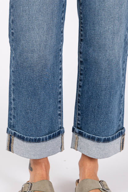 Petra Straight Cropped Cuff Jean