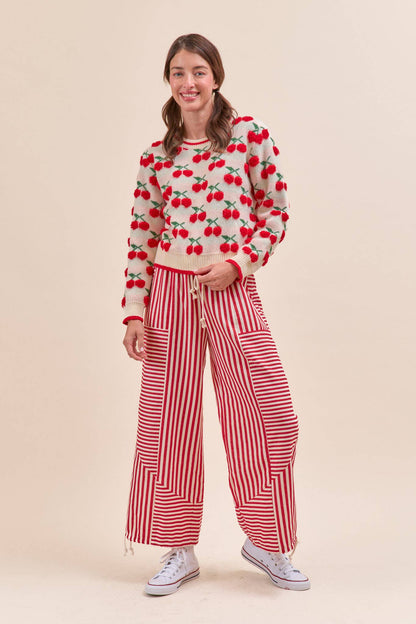 Striped Parachute Pants