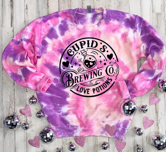 Cupid's Brewing Co Tie Dye Sweatshirt (CLOSING 12/27)