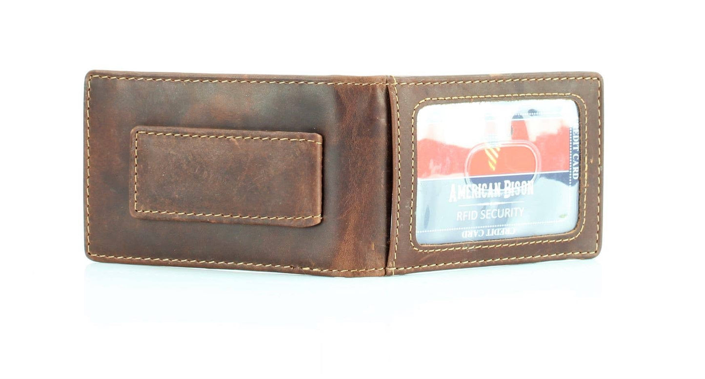 American Bison Bifold Money Clip