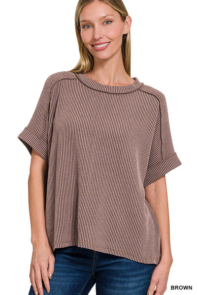 Lucy Basic Ribbed Top