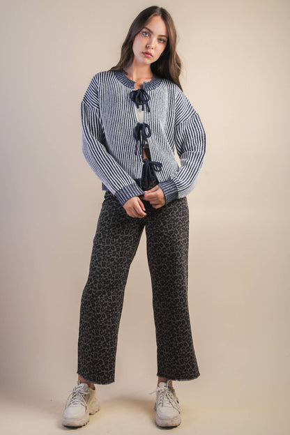 Leopard Straight Pants