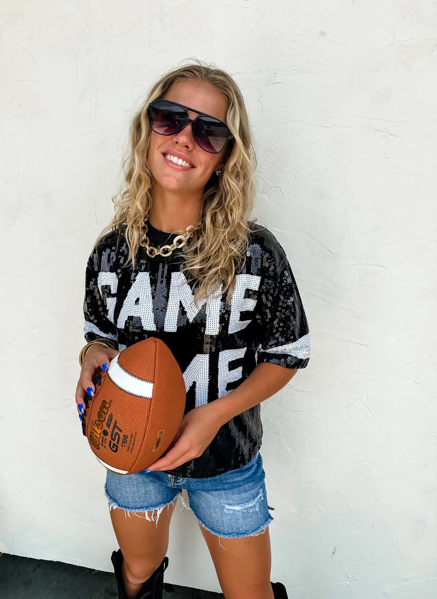 PREORDER: Game Day Sequin Top in Two Colors