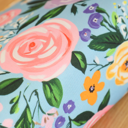Floral Canvas Cosmetic Case Toiletry Bag Makeup Bag
