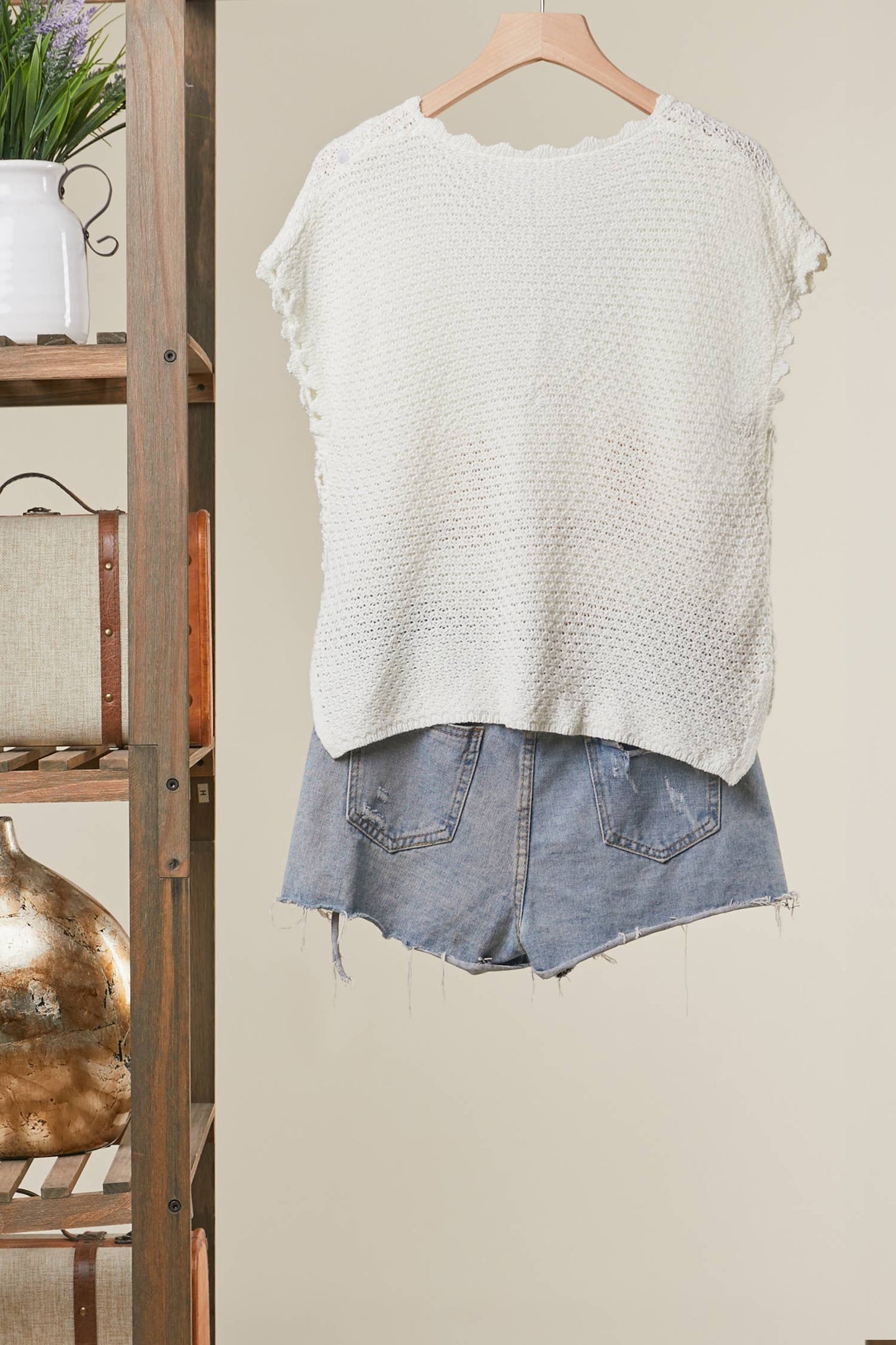 Boho Crochet Sunflower Top
