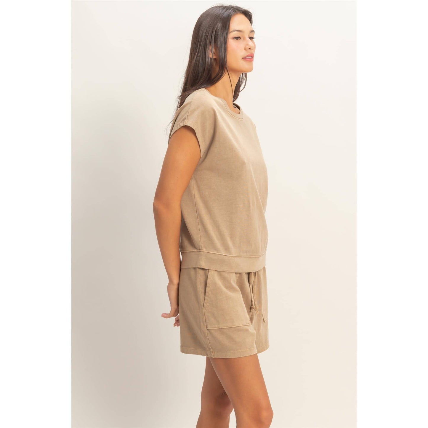 Sleeveless Shorts Set