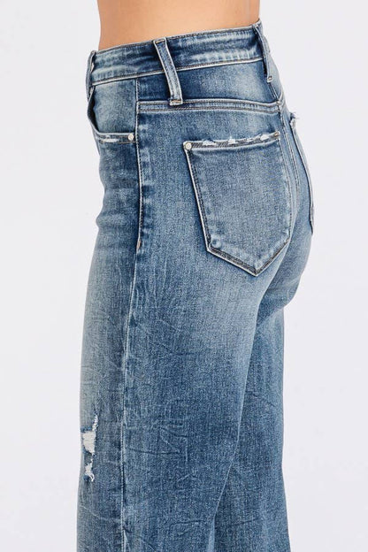 Petra Wide Leg Cuff Jean