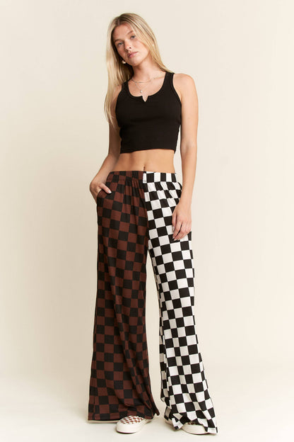 SPLIT DECISION CHECKERED PANTS