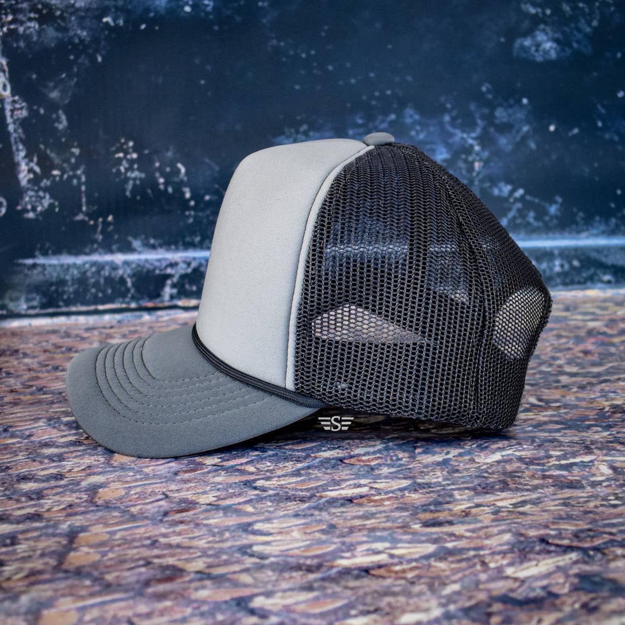 Tri Color Mesh Trucker Cap