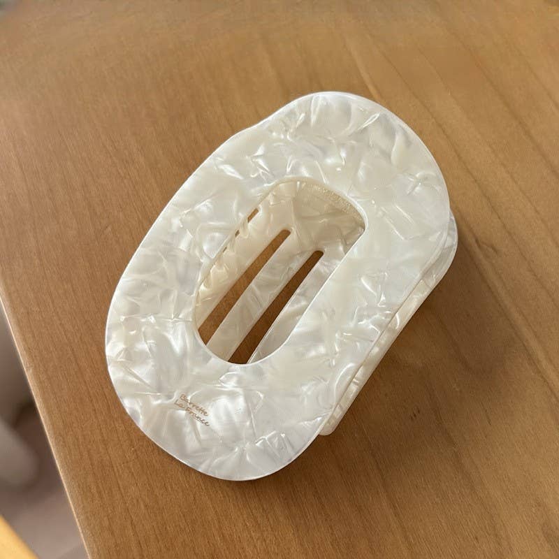 Jumbo Lay Flat Oval Hair Claw Clips Secure Styling | 40H993