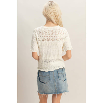 Textured Knit Top