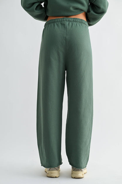 Wide-Leg Fleece Pants