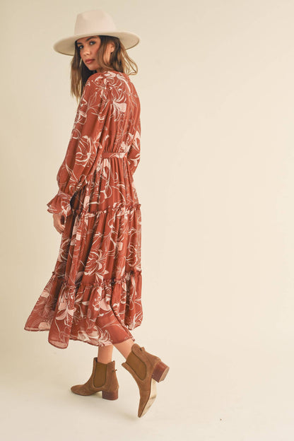 Floral Print Tie Dress