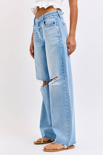 Low Rise Wide Leg Jean
