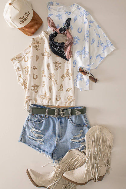 Dolman Western Knit Top