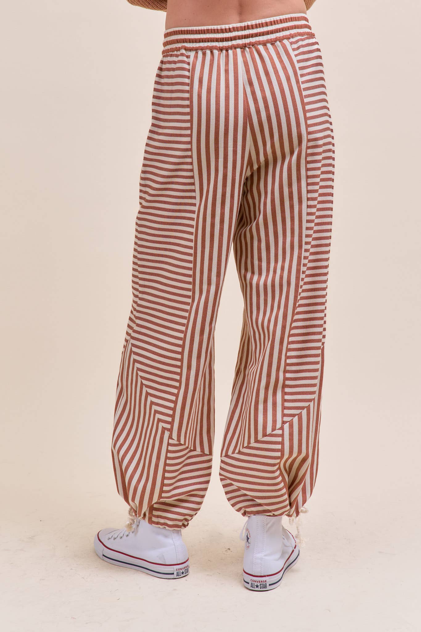 Striped Parachute Pants