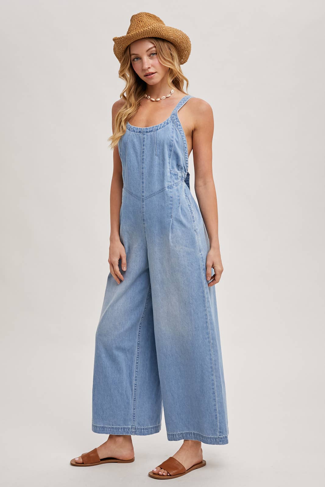 DENIM OVERALL JUMPSUIT