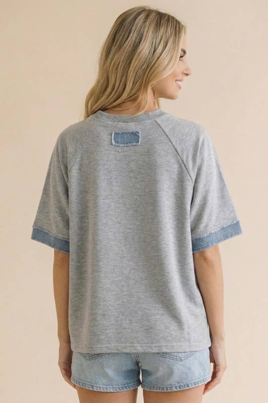 Denim Star Top - PLUS
