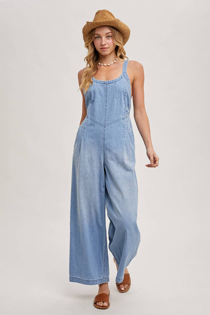 DENIM OVERALL JUMPSUIT