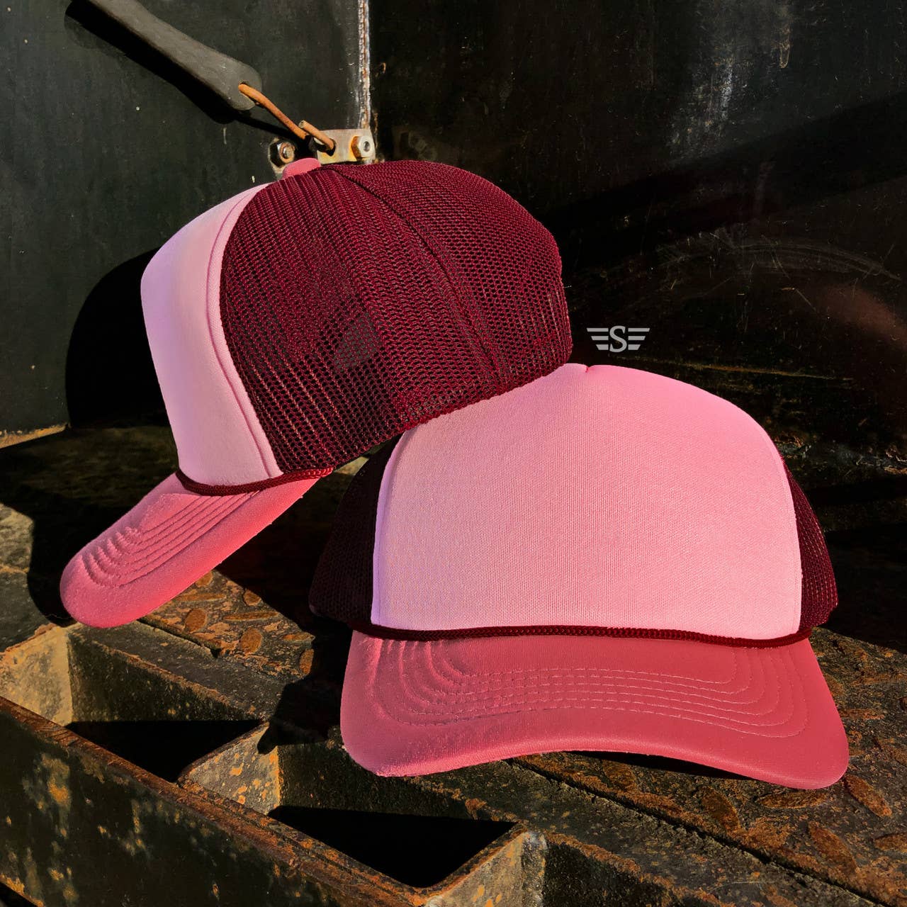 Tri Color Mesh Trucker Cap