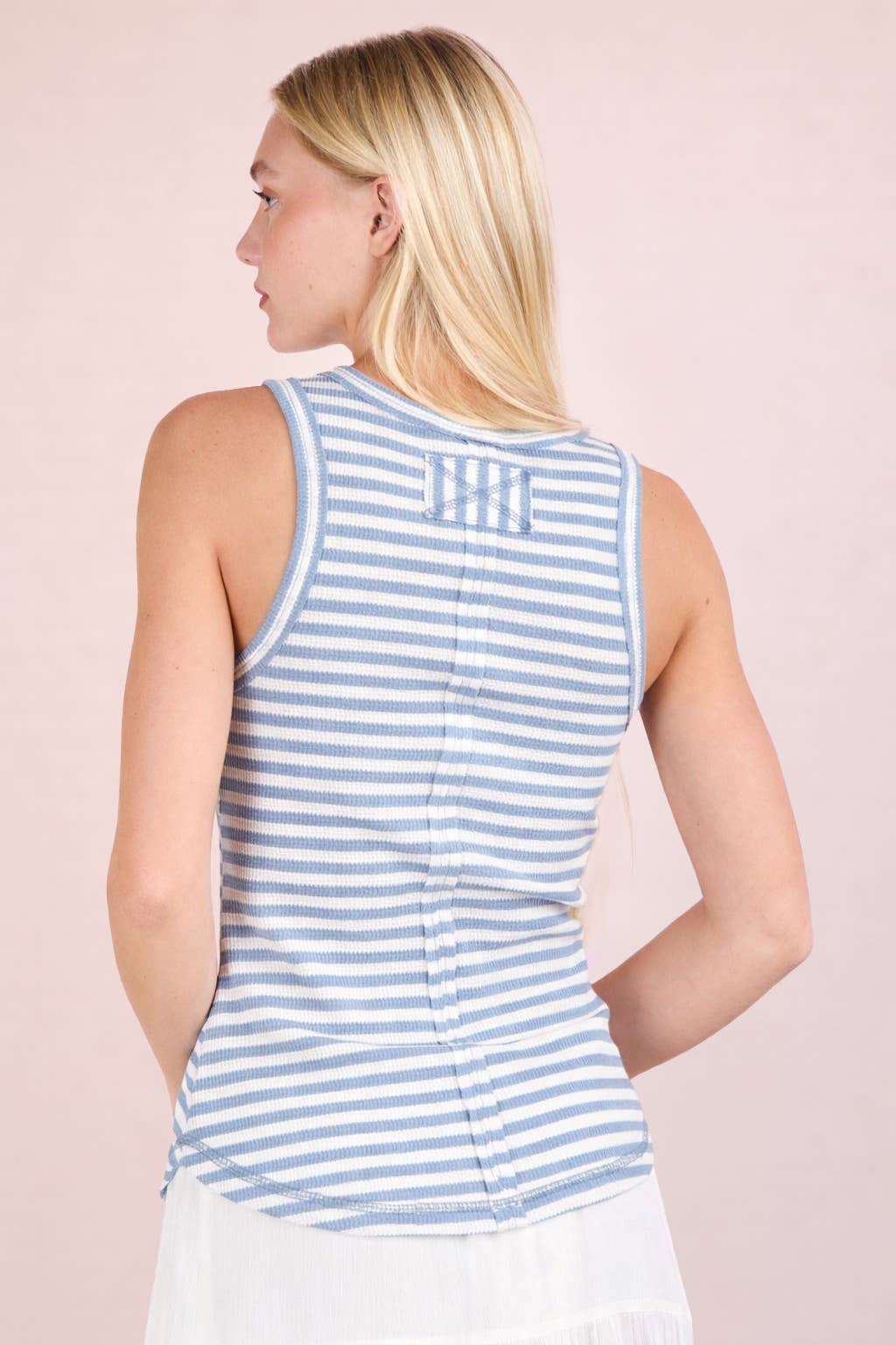 Striped Button Down Tank