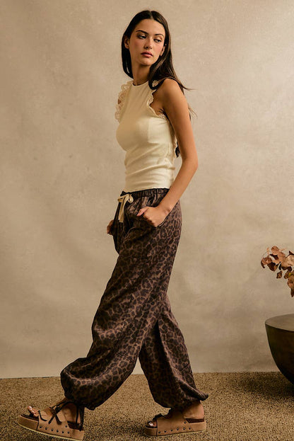 LEOPARD BALLOON PANTS